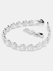 Swarovski Silver Tone Rhodium Plated Round Cut Una Bracelet - Image 4 of 4