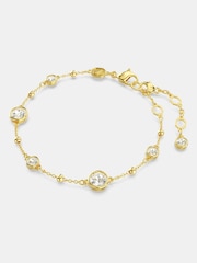 Swarovski Gold Stone Plated Round Cut Imber Bracelet - Image 1 of 5