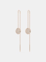 Swarovski White Rose Gold Tone Plated Meteora Drop Earrings - Image 3 of 5