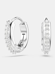 Swarovski White Matrix Hoop Earrings - Image 6 of 6