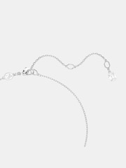 Swarovski Silver Tone Crystal Pearl Round Cut White Rhodium Plated Matrix Pendant Necklace - Image 5 of 7