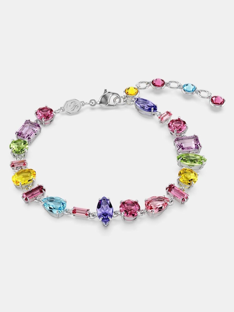 Swarovski Pink Gema Bracelet, Mixed Cuts, Multicolored, Rhodium Plated - Image 1 of 5