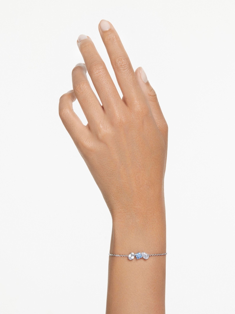 إسورة Mesmera مطلية روديوم بأشكال أحجار مختلفة من Swarovski - صورة 5 من 5