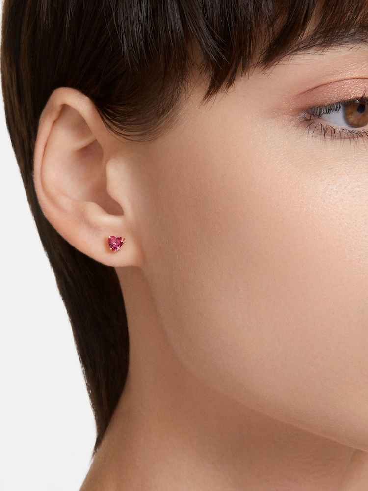 Swarovski Red Stilla Stud Earrings - Image 2 of 9