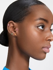 Swarovski Red Stilla Stud Earrings - Image 3 of 9