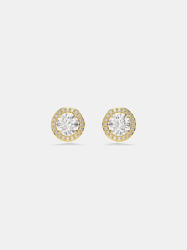 Swarovski Gold Tone Una Stud Earrings - Image 1 of 7