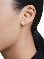 Swarovski Gold Tone Una Stud Earrings - Image 7 of 7