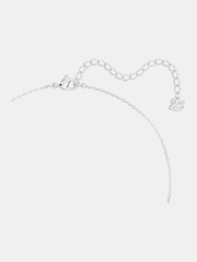 Swarovski Silver Tone Rhodium Plated Mixed Cut Cluster Pendant Necklace - Image 4 of 6