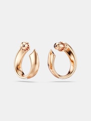 Swarovski Rose Gold Plated Small Exist Crystal Hoop Earrings - Image 4 of 5