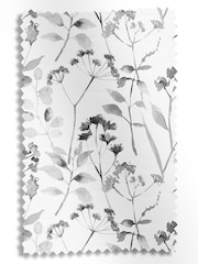 Black/White Isla Floral Made to Measure 100% Cotton Roman Blind - Image 6 of 6