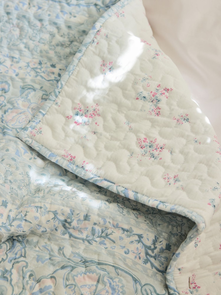 Shabby Chic by Rachel Ashwell® Powder Blue Bedouin Rosabelle Bedspread - Image 2 of 3