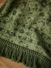 French Connection Green Kabir Printed Throw - Image 2 of 3