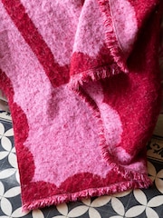 Rockett St George Pink Ooh La La Slogan Brushed Throw - Image 2 of 4