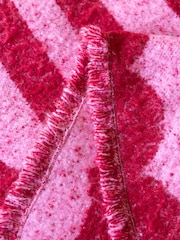 Rockett St George Pink Ooh La La Slogan Brushed Throw - Image 3 of 4
