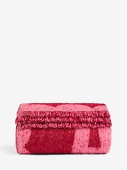 Rockett St George Pink Ooh La La Slogan Brushed Throw - Image 4 of 4