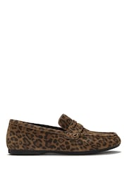 FitFlop Delicato suède instappers met luipaardprint - Afbeelding 2 van 5