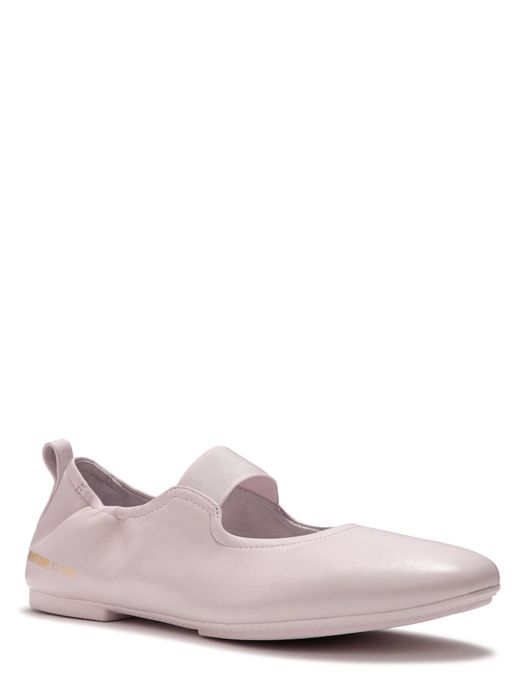 FitFlop Pink Fitflop X Pantone Delicato Poise Leather Mary Janes Shoes - Image 2 of 5 FitFlop Pink Fitflop X Pantone Delicato Poise Leather Mary Janes Shoes - Image 2 of 5