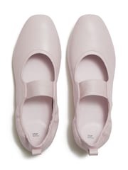 FitFlop Pink Fitflop X Pantone Delicato Poise Leather Mary Janes Shoes - Image 3 of 5