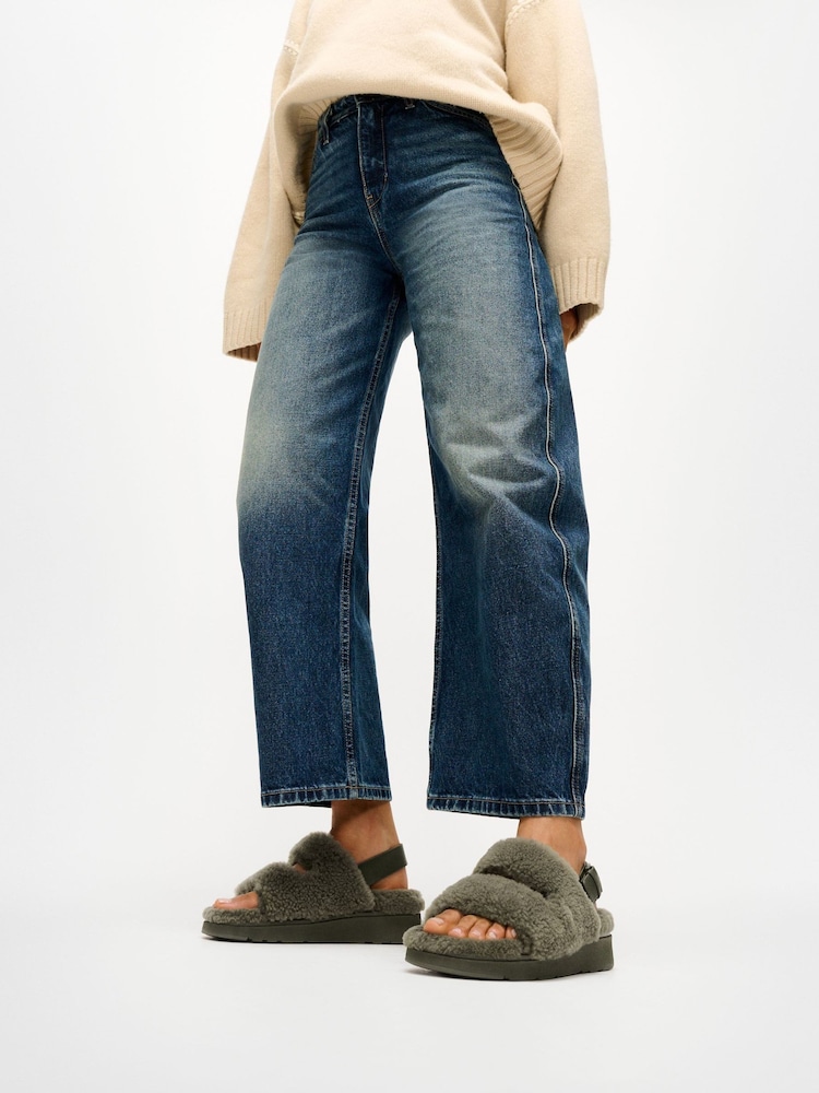 FitFlop Gen-ff Shearling Two-bar Sandals - Bilde 2 av 6