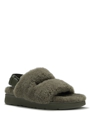 FitFlop Gen-ff Shearling Two-bar Sandals - Bilde 4 av 6