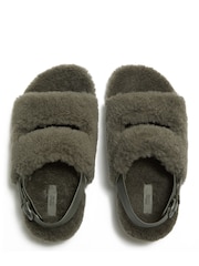 FitFlop Gen-ff Shearling Two-bar Sandals - Bilde 5 av 6