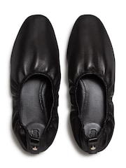 FitFlop Black Delicato Poise Leather Ballerinas - Image 3 of 5