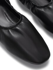 FitFlop Black Delicato Poise Leather Ballerinas - Image 5 of 5