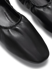 FitFlop Black Delicato Poise Leather Ballerinas - Image 6 of 6