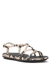 FitFlop Cream Gracie Snake Sandals - Image 4 of 5
