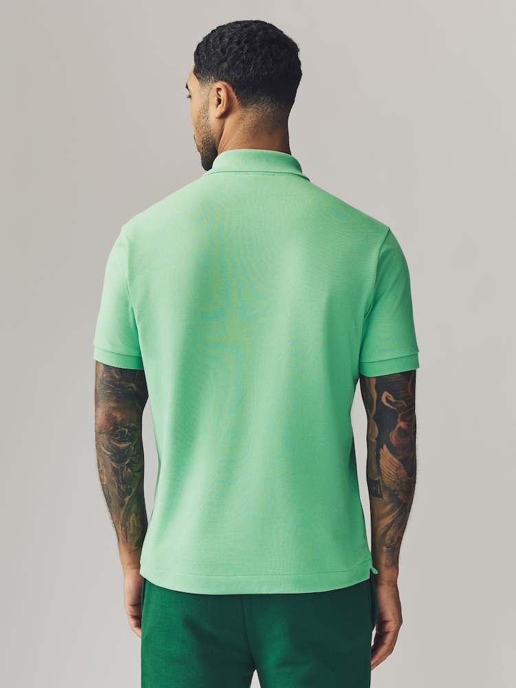 Lacoste Olive Green Classic Fit L.12.12 Polo Shirt - Image 2 of 6 Lacoste Olive Green Classic Fit L.12.12 Polo Shirt - Image 2 of 6