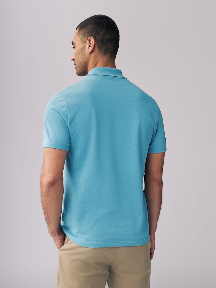 Lacoste Regular Fit Cotton Blend Ottoman Polo Shirt - Image 2 of 4