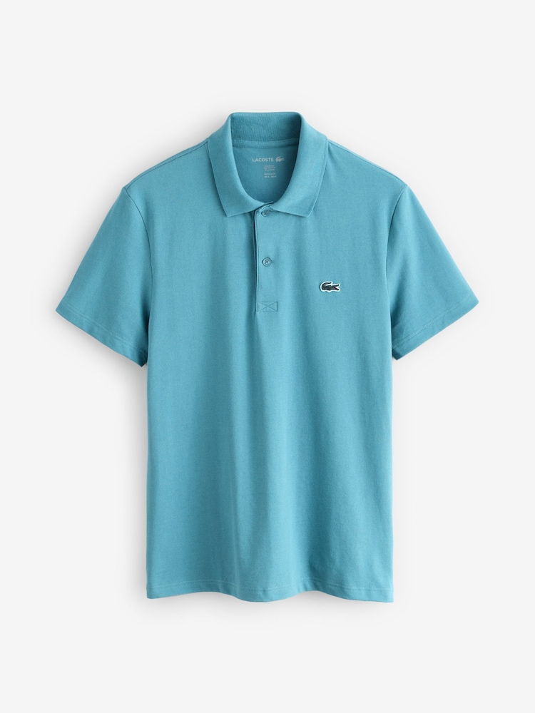Lacoste Regular Fit Cotton Blend Ottoman Polo Shirt - Image 4 of 4 Lacoste Regular Fit Cotton Blend Ottoman Polo Shirt - Image 4 of 4