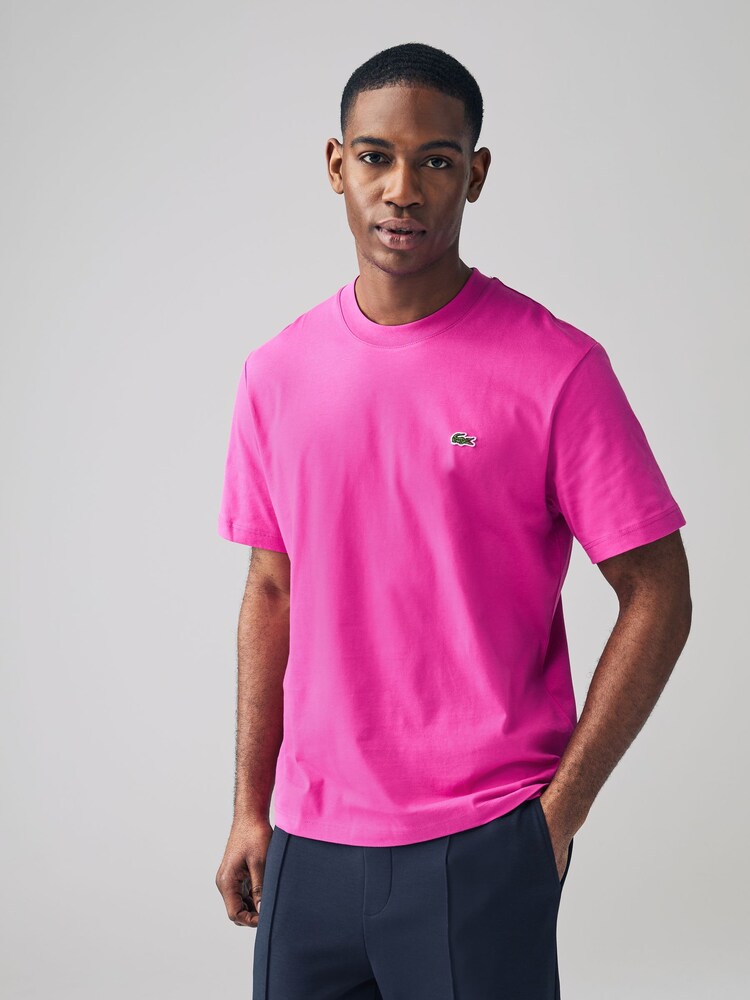 Lacoste Relaxed Fit Jersey 100% Cotton T-Shirt - Image 1 of 5