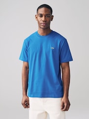 Синий - Lacoste Relaxed Fit Jersey 100% Cotton T-Shirt - Image 1 of 5