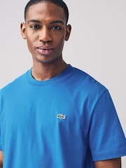 Синий - Lacoste Relaxed Fit Jersey 100% Cotton T-Shirt - Image 3 of 5