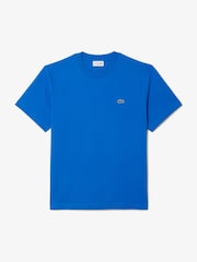 Синий - Lacoste Relaxed Fit Jersey 100% Cotton T-Shirt - Image 4 of 5