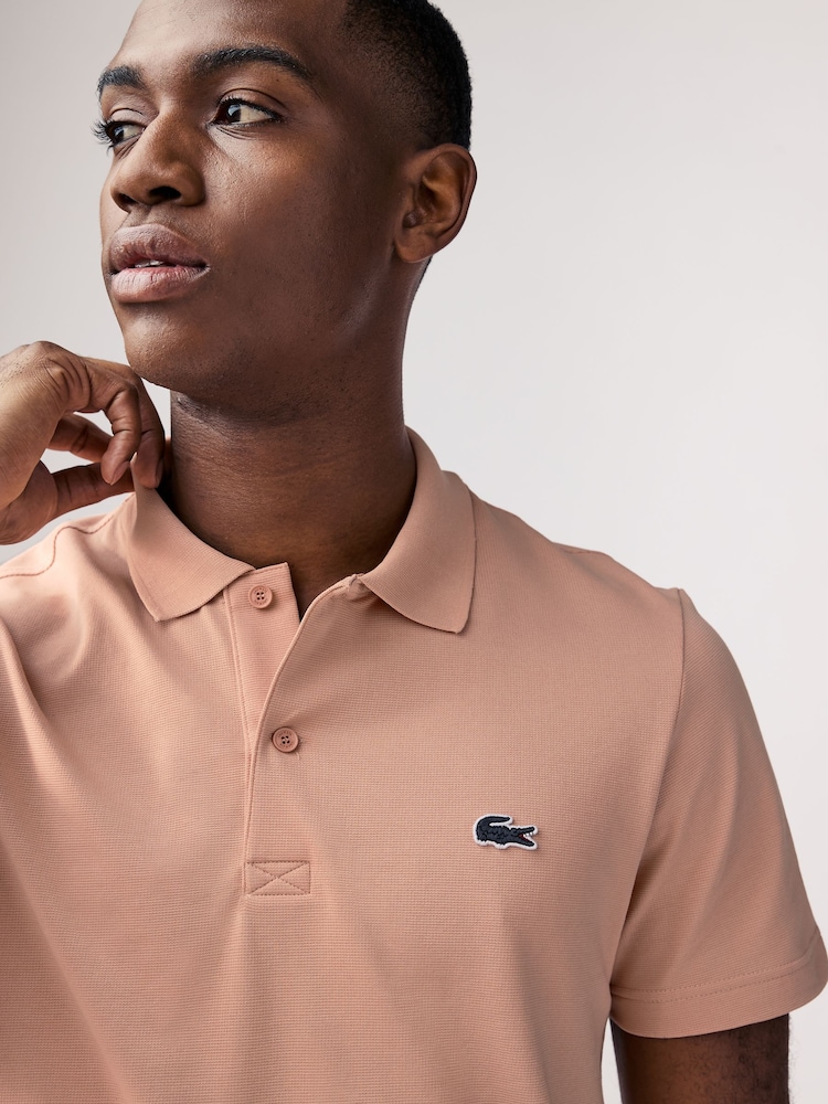 Lacoste Regular Fit Cotton Blend Ottoman Polo Shirt - Image 3 of 4