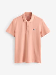 Lacoste Regular Fit Cotton Blend Ottoman Polo Shirt - Image 4 of 4