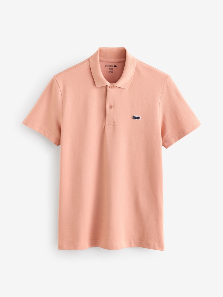 Lacoste Regular Fit Cotton Blend Ottoman Polo Shirt - Image 4 of 4