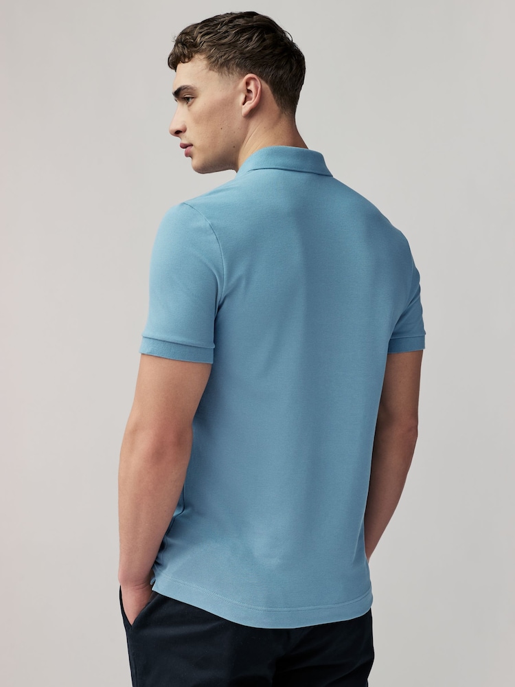 Lacoste Tonal Logo Paris Polo Shirt - Image 2 of 4