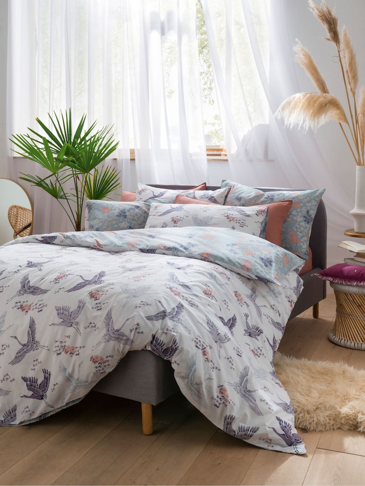 FatFace 3 Piece Multi Colour Floral Flight Super King Bedding Set - Image 1 of 1
