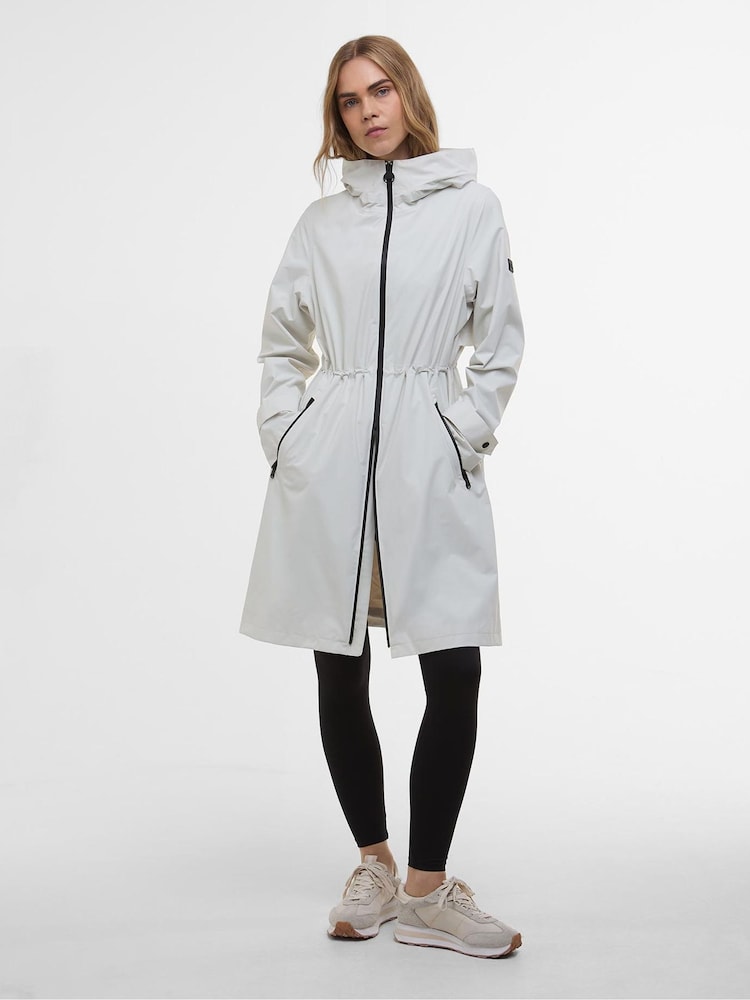Barbour®  International Longline Kyra Waterproof Nude Jacket - Image 1 of 5
