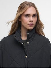 Barbour® International Zola Quilt Black Jacket - Image 4 of 5