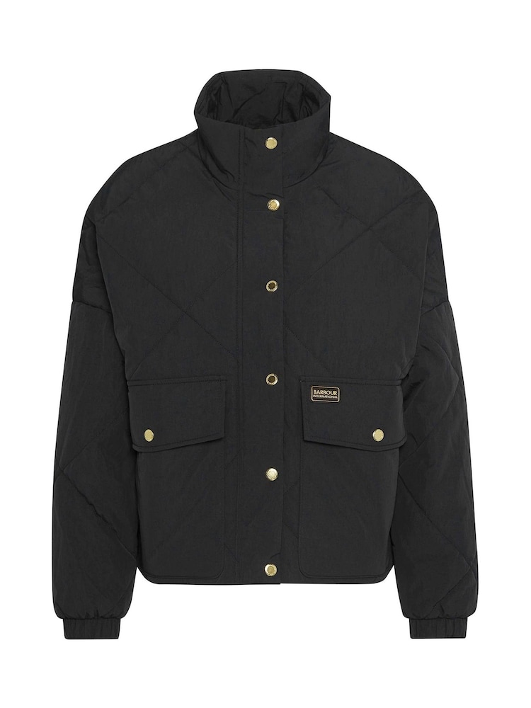 Barbour® International Zola Quilt Black Jacket - Image 5 of 5