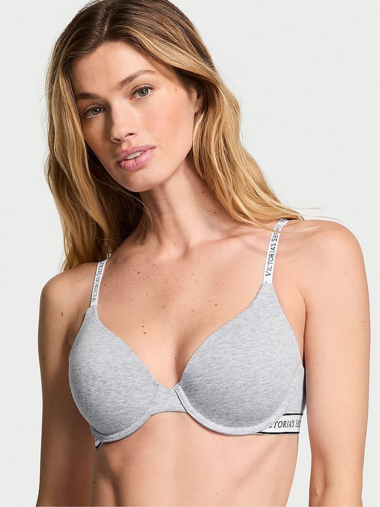 Victoria's Secret Grey Heather Full Cup Lightly Lined Bra - Image 1 of 3
