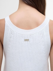 Barbour® International Dakota Sleeveless Knitted 100% Cotton Vest Top - Image 4 of 5