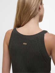 Barbour® International Dakota Sleeveless Knitted 100% Cotton Vest Top - Image 4 of 5