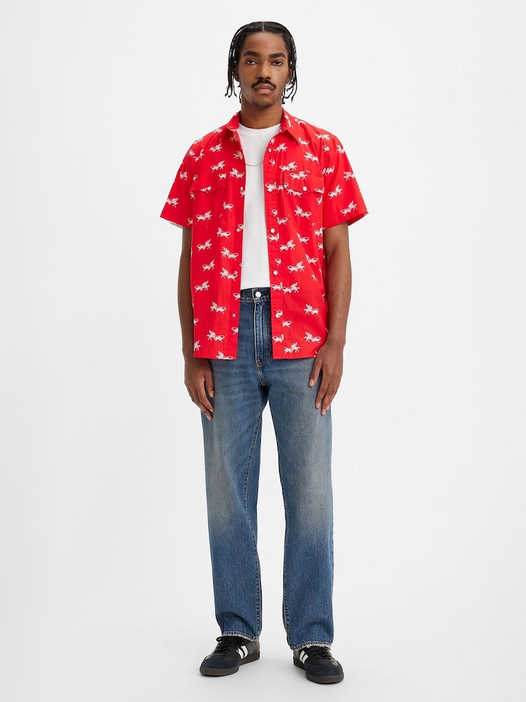 Levi's® Aisle Seat 568 Relaxed Straight 100% Cotton Jeans - Image 1 of 8