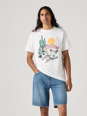 Levi's® White Western Graphic Crewneck 100% Cotton T-Shirt - Image 1 of 2