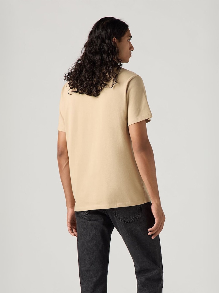 Трикотаж чинос - Levi's Оригинальный знак дома 100% Хлопковая футболка - Image 2 of 4